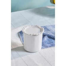 Feyza Design Melamin Saklama Kabı 490 Ml, Beyaz, Dayanıklı ve Pratik Kullanım