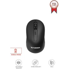 Torima Kablosuz Mouse Usb Alıcılı Fare TM22 Siyah