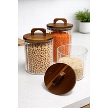 Feyza Design Borosilikat Cam Kavanoz, 3200 Ml, Şık ve Dayanıklı Saklama Çözümü