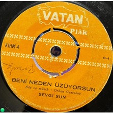 Plakantik Sevgi Sun - Kader Ayırdı Bizi / Beni Neden Üzüyorsun | Vatan Plak (Kihm-4)