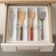 Feyza Design Çekmece Içi Düzenleyici, Kaşıklık ve Kepçelik, 47X49 Cm, Kesilebilir