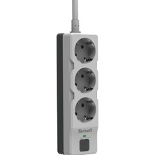 Dotvolt Surge Hunter Akım Korumalı Priz Üçlü 1,5 mt Kablolu 1050 Joule
