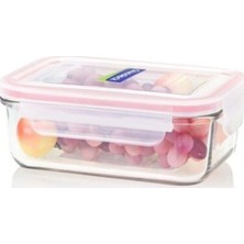 Feyza Design Dikdörtgen Cam Saklama Kabı 715 ml – Dayanıklı ve Şık Tasarım