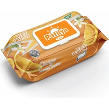 Şeylişeyler - Pafilya Islak Havlu Portakal 100 Yaprak 5 Paket