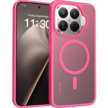M.TK Moveteck Xiaomi Mi 15T Pro Kılıf Kamera Çıkıntılı Magsafe Şarj Destekli Hassas Tuşlu Yumuşak Kenarlı Mat Flet Kapak