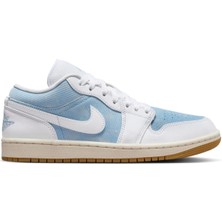 Nike Jordan 1 Low Special Edition Leather Mens Sneaker Hakiki Deri Erkek Günlük Spor Ayakkabı Mavi Beyaz