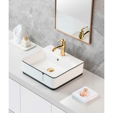 Harmeh Tezgah Üstü Çanak Lavabo (Ruha 22001) 46X42X15CM