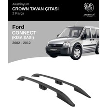 Turtle Ford Connect 2002-2013 Crown Tavan Çıtası -Siyah