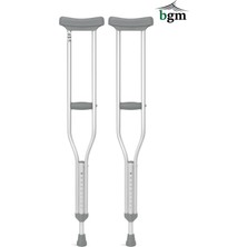 BGM Koltuk Değneği 1 Çift Yüksek Kalite Ortopedik Yürüme Desteği Değneği