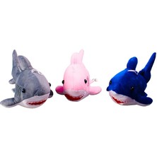 Aksiyon Global 1811201 - Peluş Sesli Köpekbalığı Baby Shark 25 cm (Lisinya)