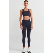 COMEUP Balıksırtı Desenli Toparlayıcı Tayt Koyu Lacivert