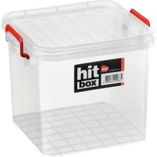 Feyza Design Pratik 13 Lt Kare Kapaklı Gıda Güvenli Kasa, Dayanıklı ve Şık Tasarım