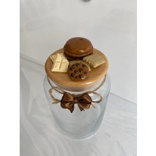 Feyza Design 800ML Seramik Vernikli Macaron Renkli Kavanoz, Şık ve Dayanıklı Tasarım