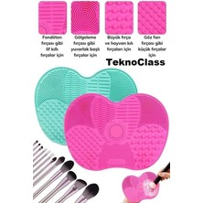 Özgürce Pratik Silikon Makyaj Fırça Temizleme Pedi, Kolay ve Hızlı Kullanım