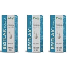Marka Valens Bestlak Damla 50 ml x 3 Adet Beyaz Çikolata - Çilek Aromalı Takviye Edici Gıda