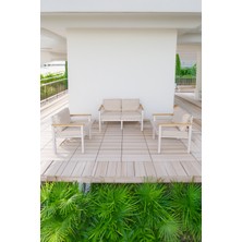 Neokas  Balkon Mobilyası, 1 + 1 + 2  Bahçe Takımı, Kafe Koltuğu, Bekleme Alanı Koltuğu,