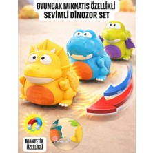 LRS Store Manyetik Oyuncak Dinozorlar Emekleme Arkadaşı Pilli Yürüyen Mıknatıslı Dinozor