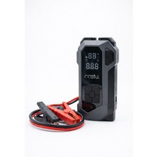Castu 4'ü Bir Arada Akü Şarj Cihazı 16000 Mah Güç + LED Fener + Lastik Şişirme + Power Bank + Akü Takviye