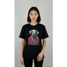 Elif Tarakçı Butik Köpek Figürlü Pamuklu Tişört