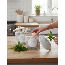 Feyza Design 2’li Metal Tel Örgü Çok Amaçlı Saklama Kabı ve Sebzelik Seti