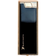 Black Martin Tek Torch Çakmak Siyah-Gold BM471
