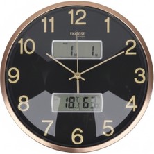 Enarose A551125-2 Duvar Saati - Takvim, Termometre ve Nem Ölçerli