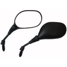 Ncr Motorsiklet Motosiklet Dikiz Aynası Ayna Siyah 10 mm Çap Butex Malzeme ile Güvenli Sürüş