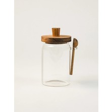Feyza Design Akasya Kapaklı Cam Kavanoz 700 Ml, Şık ve Dayanıklı Saklama Kabı