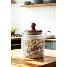 Feyza Design Akasya Cam Saklama Kabı, Vakum Kapaklı, 900 Ml, Güçlü Saklama Çözümü