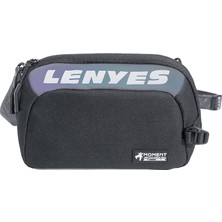 Lenyes LB710 Dazzling Serisi Data Storage Çok Amaçlı Su Geçirmez Çapraz Vücut Çantası Siyah