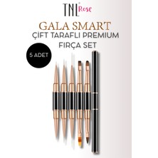 Özgürce 5’li Çift Taraflı Kapaklı Jel Ombre Akrilik Fırça Seti