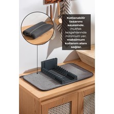 Feyza Design Katlanabilir Bulaşık Kurutma Makinesi ve Matı Seti, Pratik ve Şık Kullanım