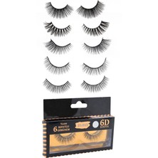 Özgürce Doğal Görünüm 6d Takma Kirpik 5'li Set, Hafif ve Rahat Kullanım