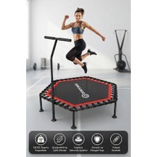 Dempower Destek Barlı 120 kg Taşıma Kapasiteli Trambolin 100 cm