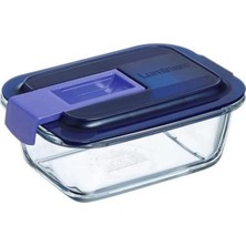 Feyza Design Dikdörtgen Saklama Kabı, 38 Cc, Mavi Kapak, Pratik ve Şık Tasarım