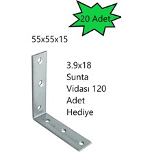 Mobilya Eşya Dolap Yatak Duvara Sabitleme Köşebent Bağlantı Aparatı L Demiri Gönye 60X70X15