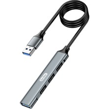 Go-Des Go Des GD-UC701S Usb3.0 + Usb2.0 + Usb1.1 + Usb-A Bağlantılı 4in1 Hub Siyah