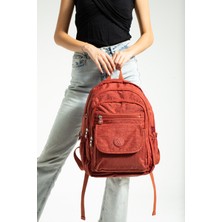 Nemo Group Siyah Unisex Okul Çantası, Crinkle Su Geçirmez Kumaş, Laptop Seyahat Sırt Çantası, 24 Lt, 40X30CM