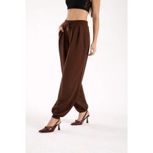 Win Moda Winmoda Kadın Şalvar Pantolon Tesettür Bol Paça Likralı Günlük 4 Mevsim S/xl