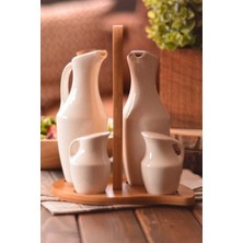 Feyza Design Şık ve Fonksiyonel Yağlık, Sirkelik, Tuzluk ve Biberlik Seti