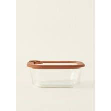 Feyza Design Kahverengi Sandy Cam Saklama Kabı 800 cc - Şık ve Pratik Mutfak Gereci