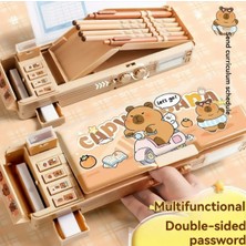 Özgürce Şifreli Düğmeli Çekmeceli Renkli Kalem Kutusu, Şık ve Kullanışlı Tasarım