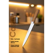 Castle Elit Serisi Suşi Fileto Ceviz Sap Uzak Doğu Mutfak Şef Bıçağı Et Ekmek Sebze Salata Şef Bıçak LZG-108