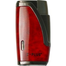 Z+Plus 2 Torch Pürmüz Ahşap-Gümüş Metal Puro Çakmağı