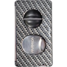 Parmida Karbon Desenli Dahili Delicili V & Düz Puro Makası Kesici