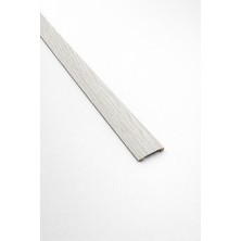 Pasha Dekor Alüminyum Beyaz Meşe Kapı Eşik Profili Parke Kapı Altı Çıtası Yapışkanlı 90 cm