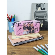 Özgürce Iki Bölmeli Vegan Deri Kalem Kutusu, Şık ve Kullanışlı Çift Gözlü Tasarım