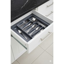 Feyza Design Çekmece Içi Düzenleyici, 42X49 Cm, Kesilebilir, Kaşıklık ve Kepçelik Alanlı