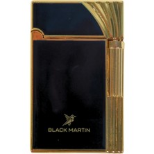Black Martin Soft Flame Siyah-Sarı Metal Çakmak