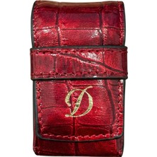 S.t. Dupont Crocodile Deri Kırmızı Ligne 2 Çakmak Kılıfı